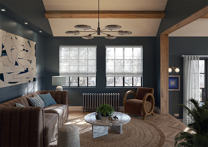 Salerno Voile, Dove Grey - Roman Blind - Image 8